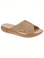 Sandália Chinelo Com Tira Em Elástico Canelado Ortopédico Modare