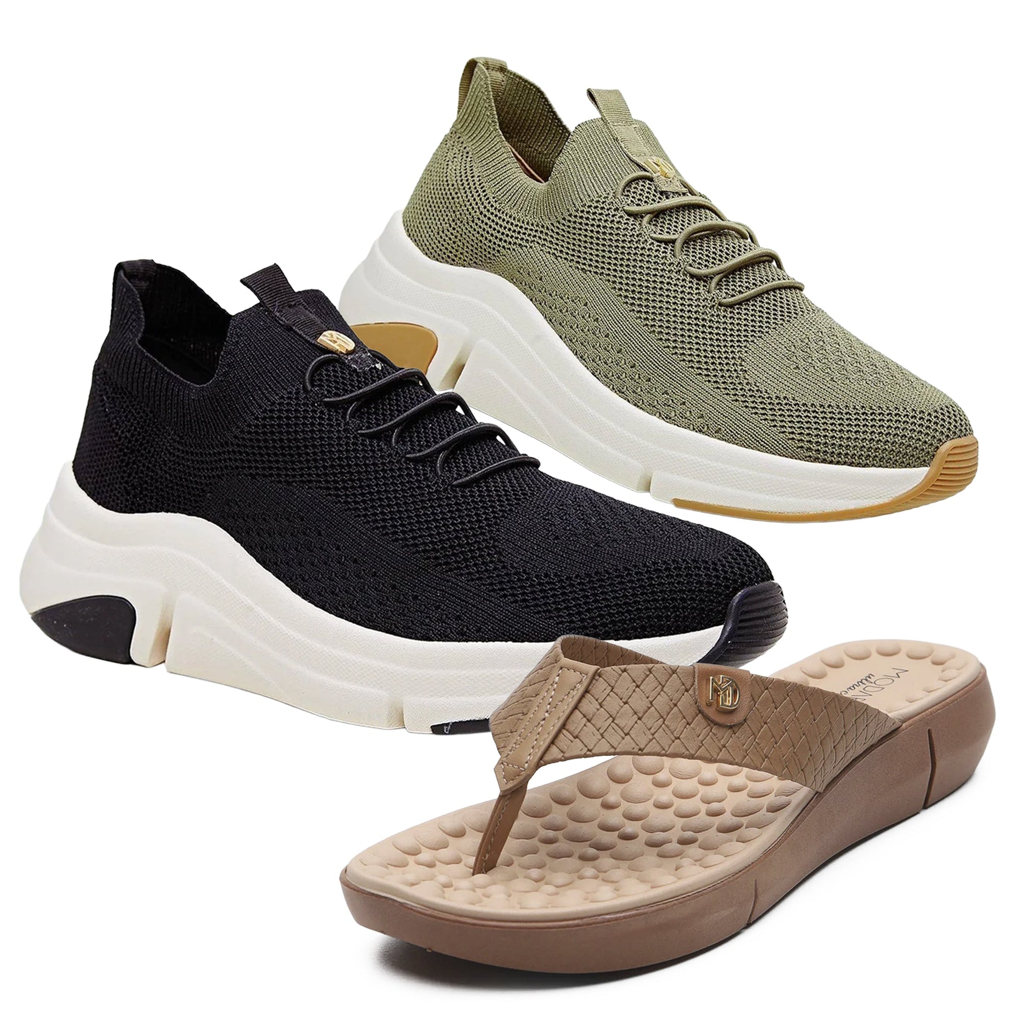 Tênis Ortopédico Modare + Chinelo Massageador